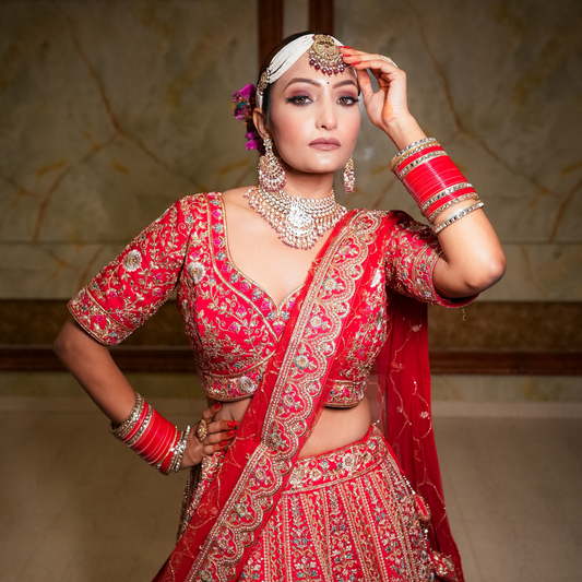 Dancing Dreams Raw Silk Lehenga