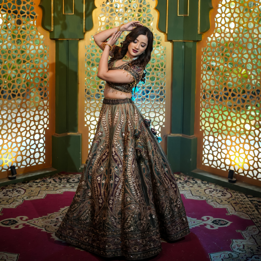 Minty Green Lehenga