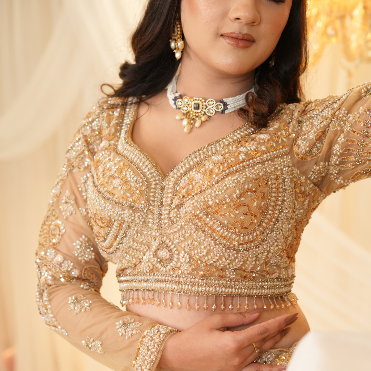 Gold Glam Lehenga