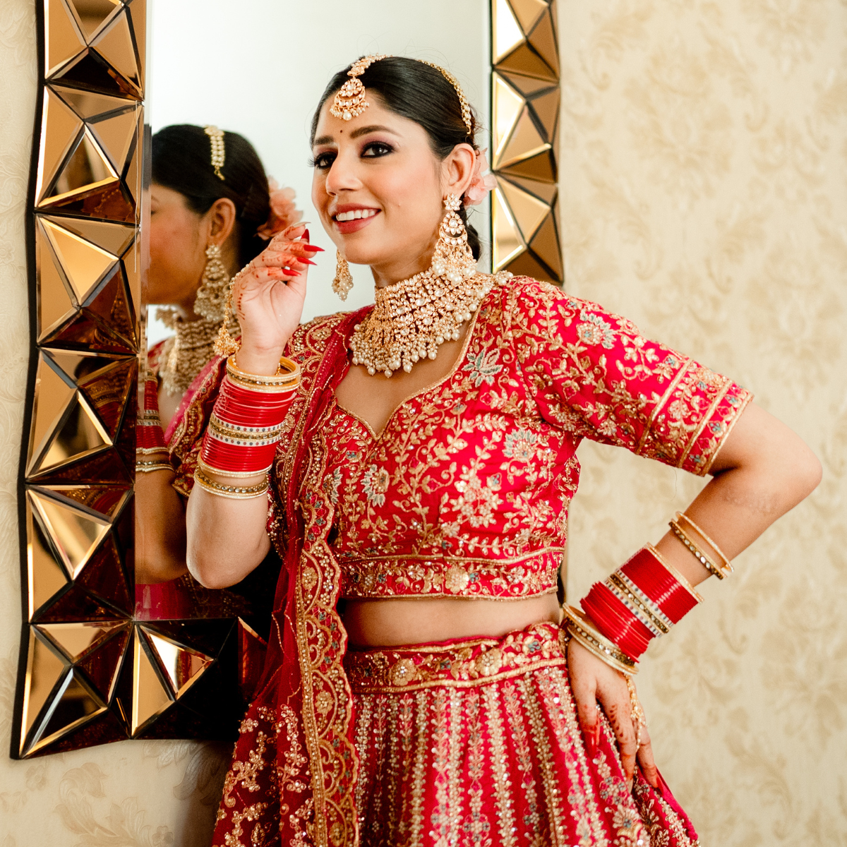 Temple Tales Hot Pink Lehenga