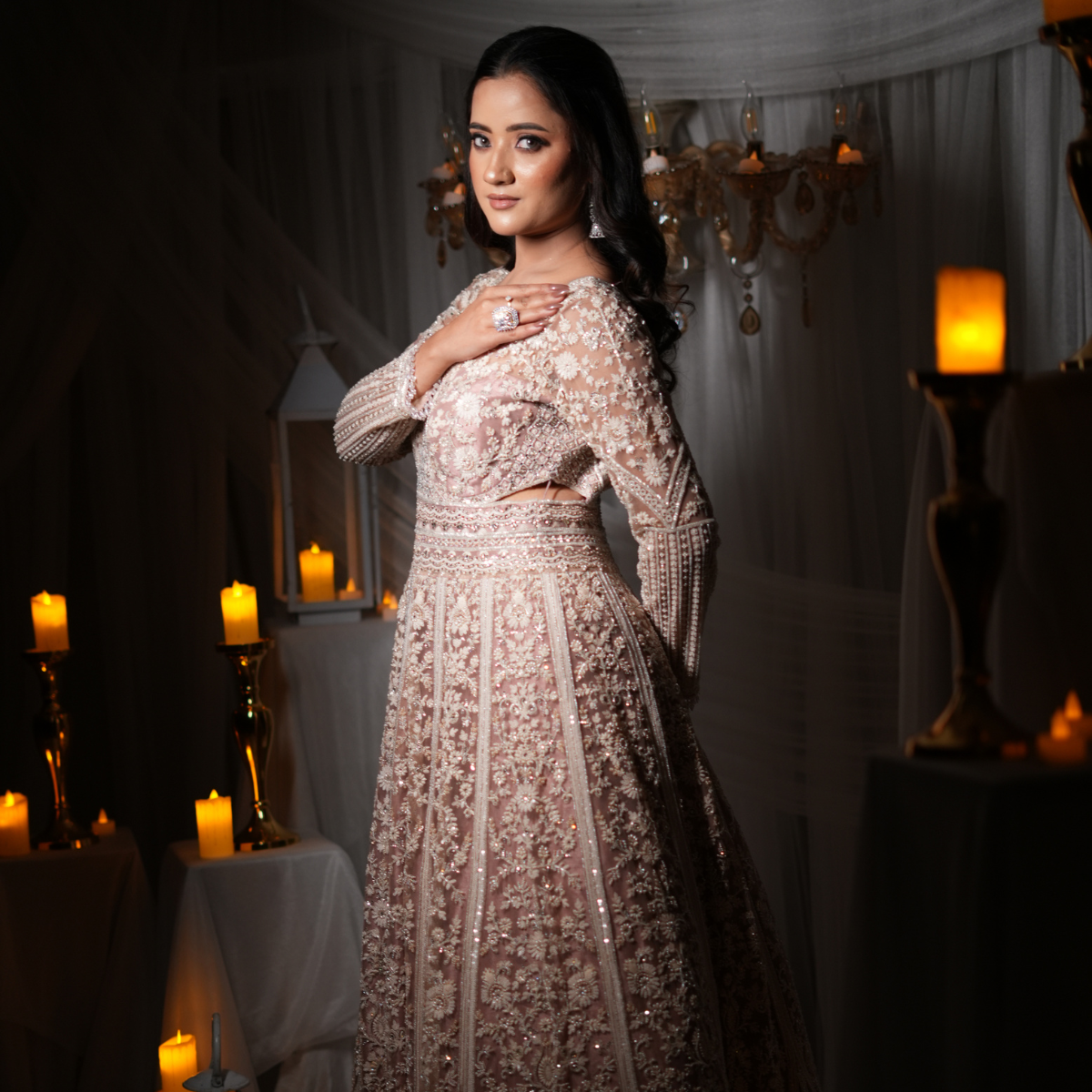 Dreamy Gown In Rose Gold