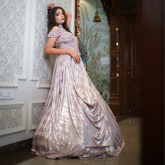 Lavender Lush Flair Gown