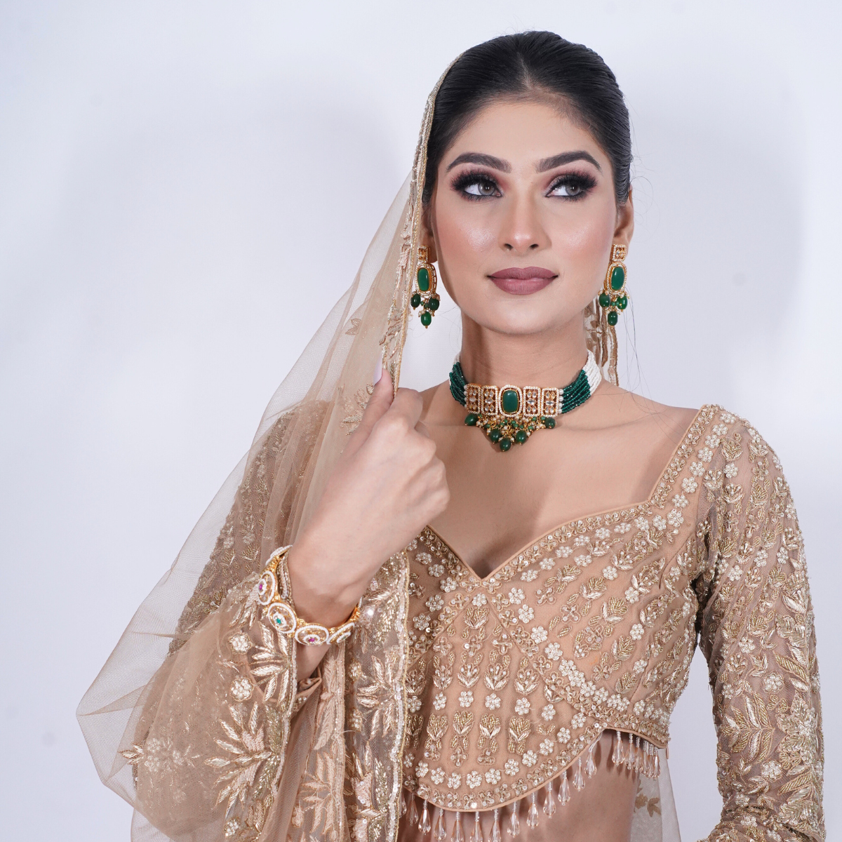 Golden Hand Embellished Lehenga