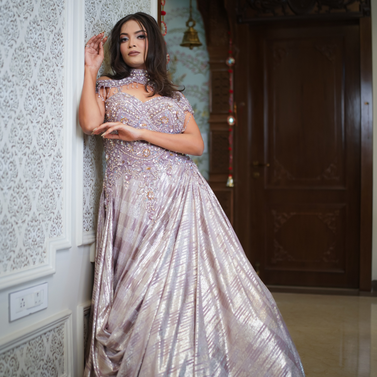 Lavender Lush Flair Gown