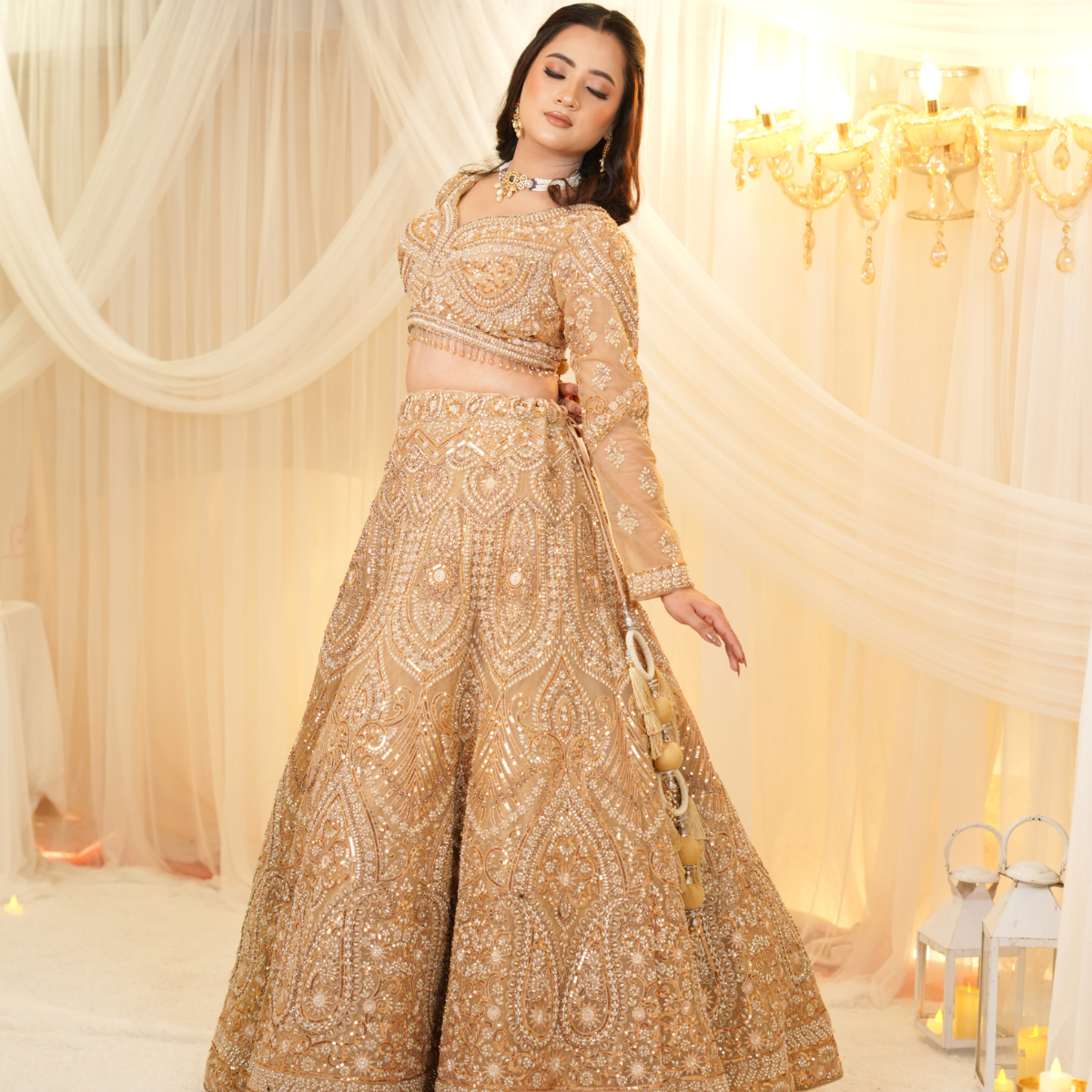 Gold Glam Lehenga