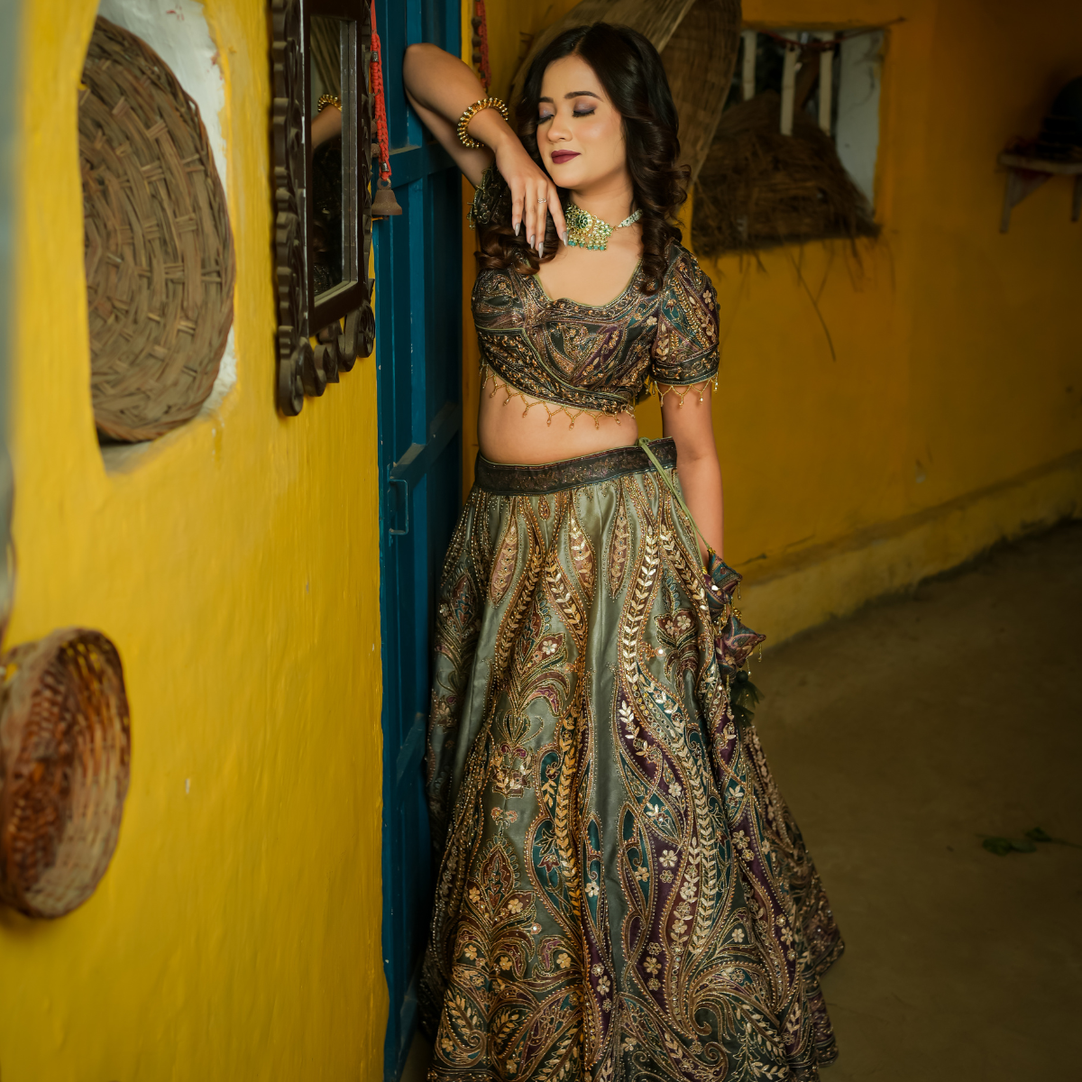 Minty Green Lehenga