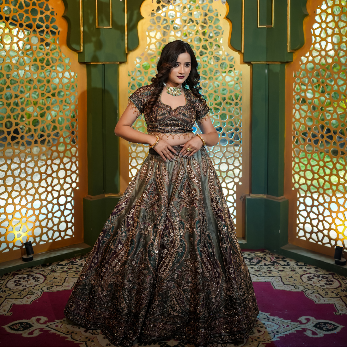 Minty Green Lehenga