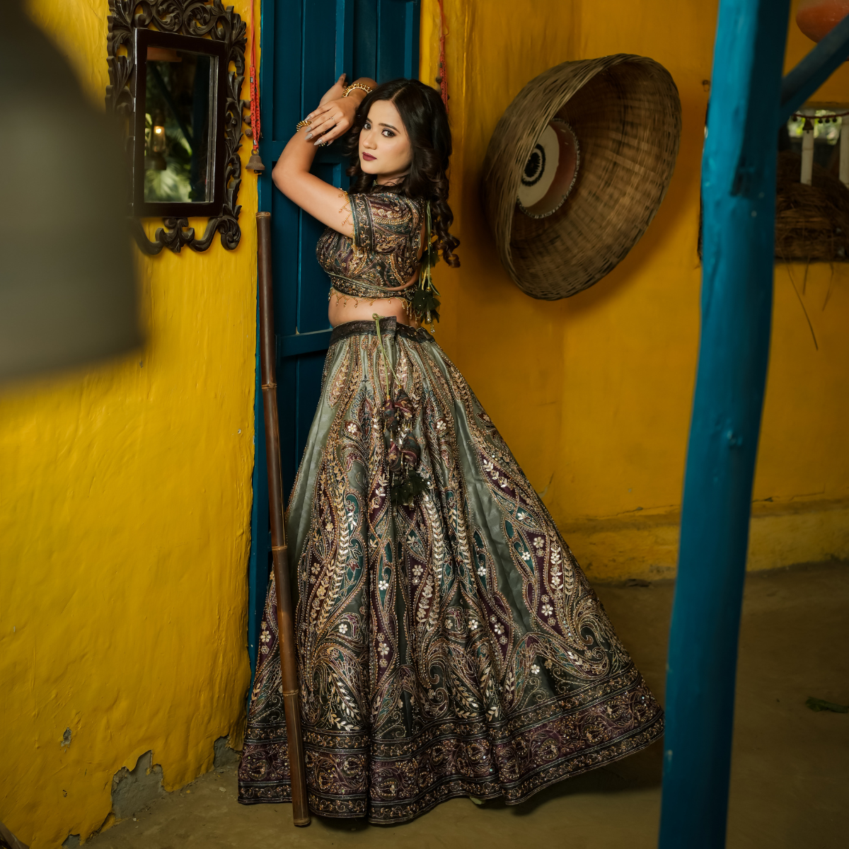 Minty Green Lehenga