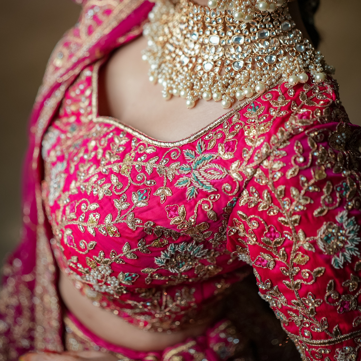Temple Tales Hot Pink Lehenga