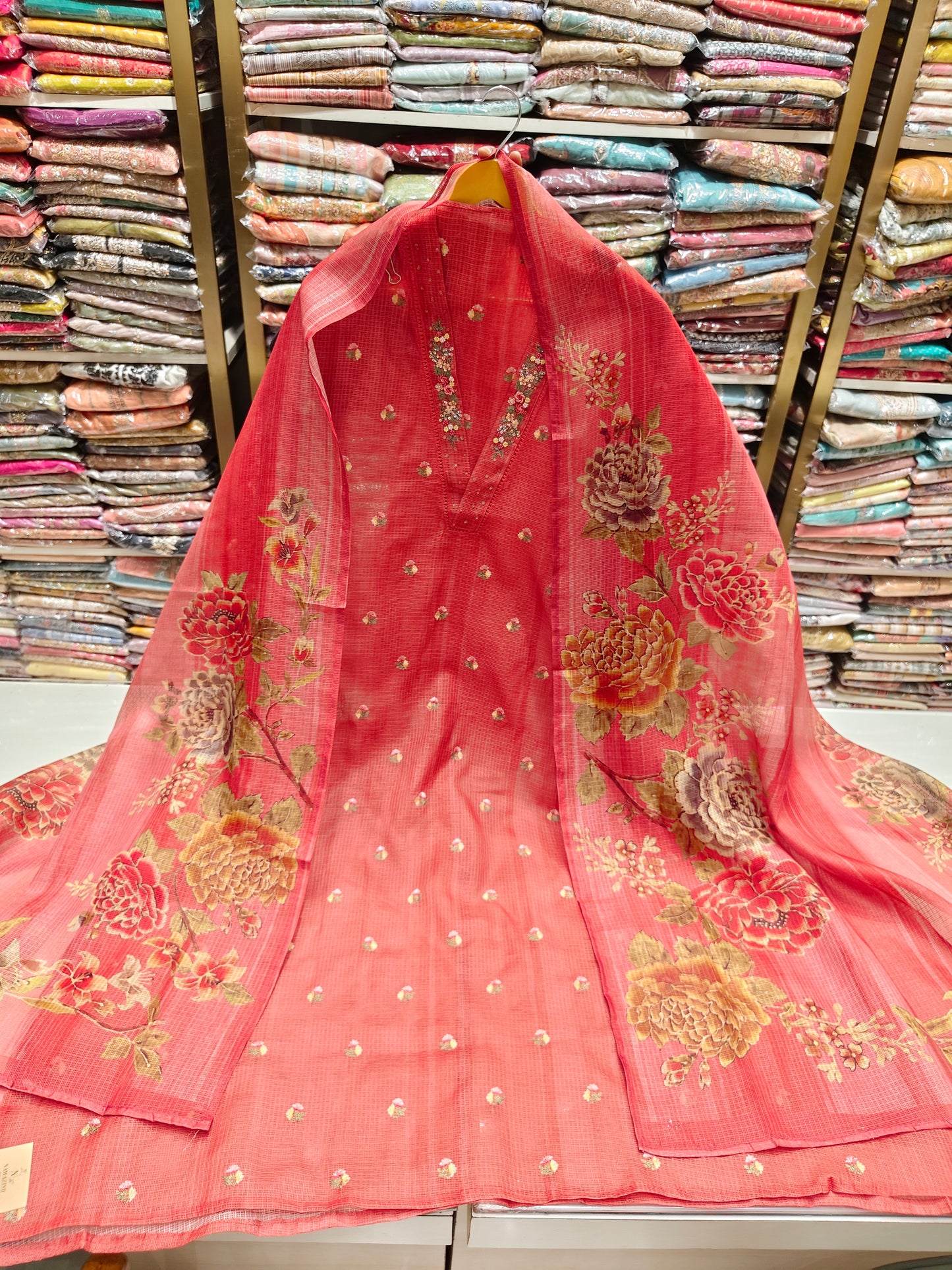 Kota Resham cutdana Suit