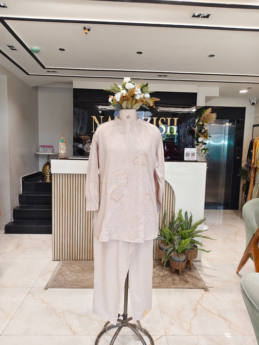 Peach Cotton Co-Ord Set
Anchor Thread Work Co Ord Set
Designer Cotton Co-Ord Dress
Casual Peach Co Ord Outfit
Women Cotton Matching Set