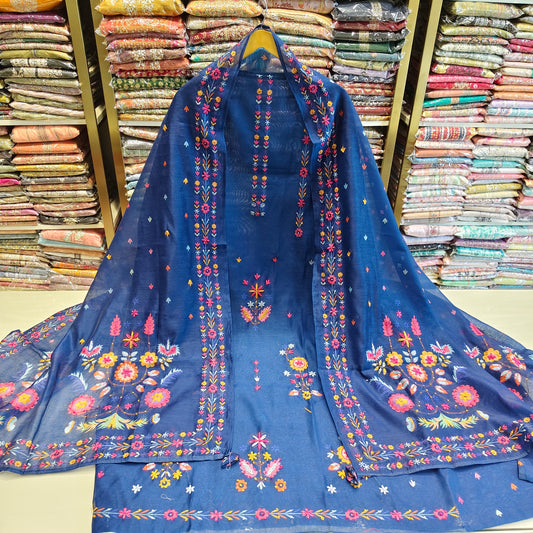 Chanderi Knot Work Suit