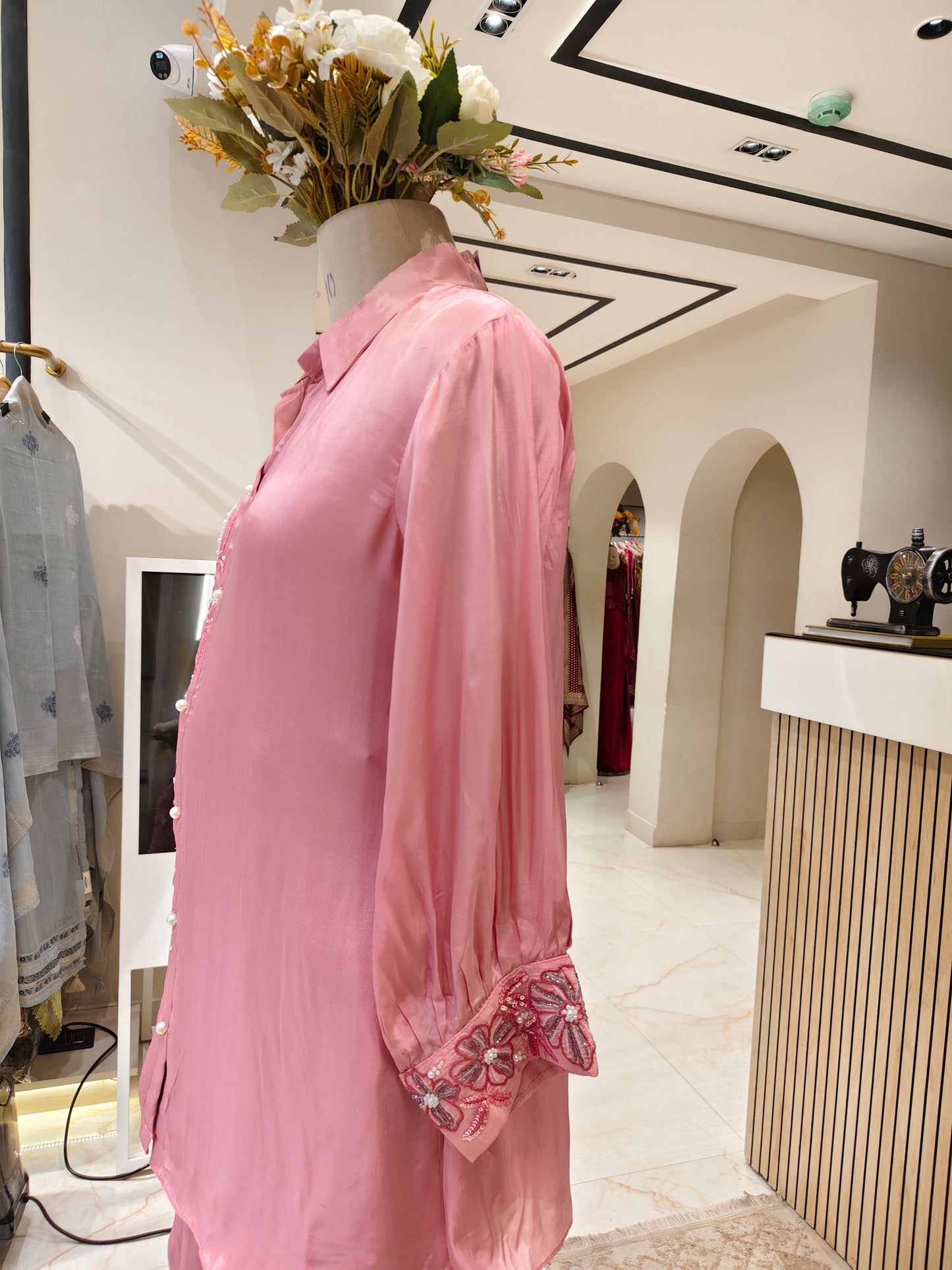 Pink Crepe Co-Ord Set