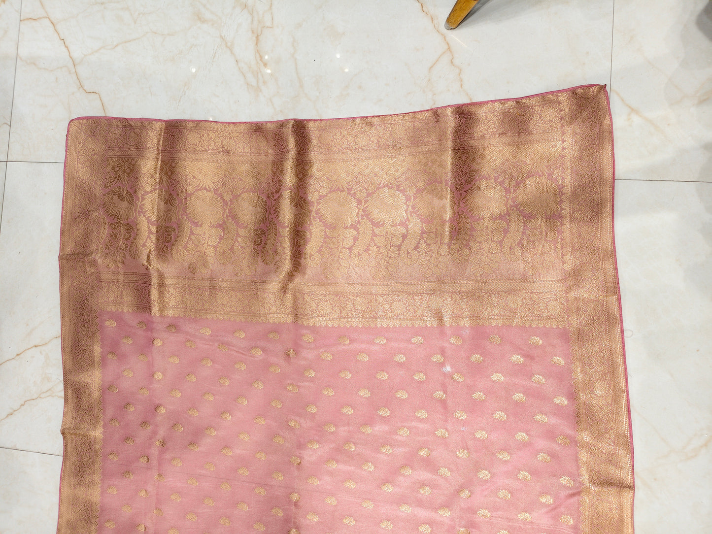 Pink Silk Woven Saree