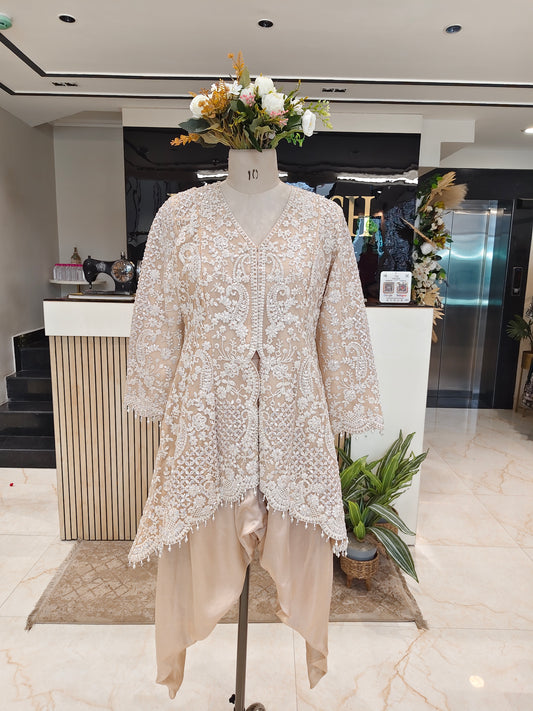 Cream Tulip Pant Set