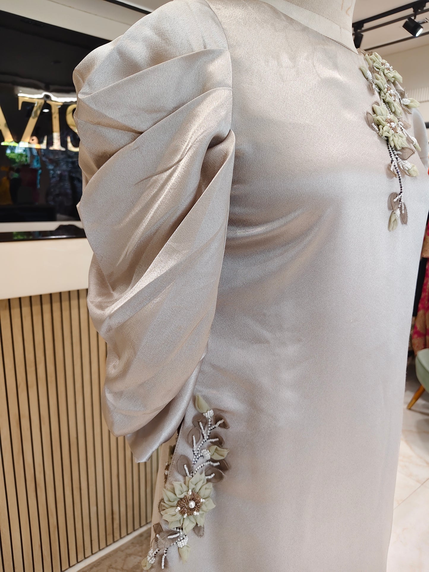 Fawn Satin Co-ord Set