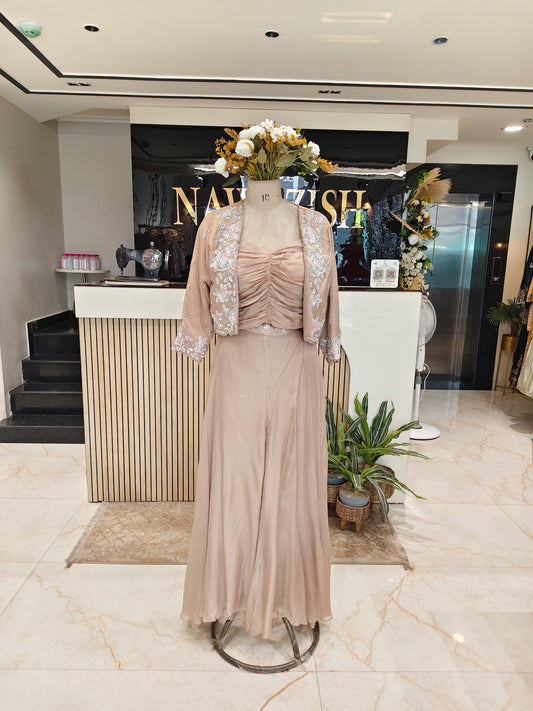 Fawn Sharara Indo Western Set
