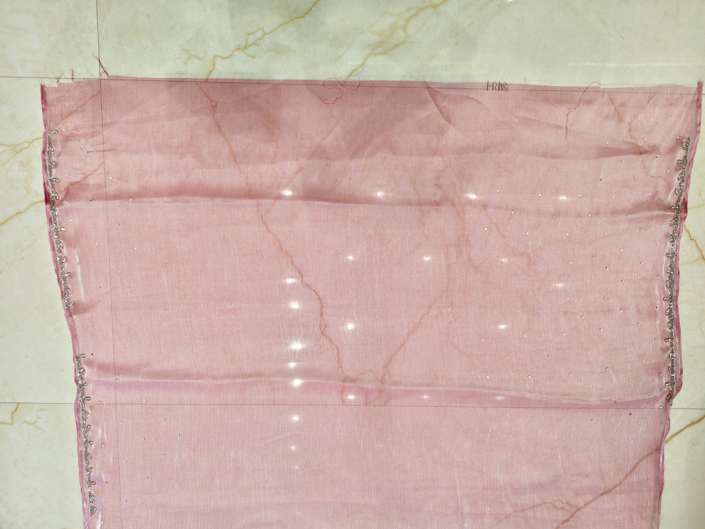 Onion Pink Tissue Saree