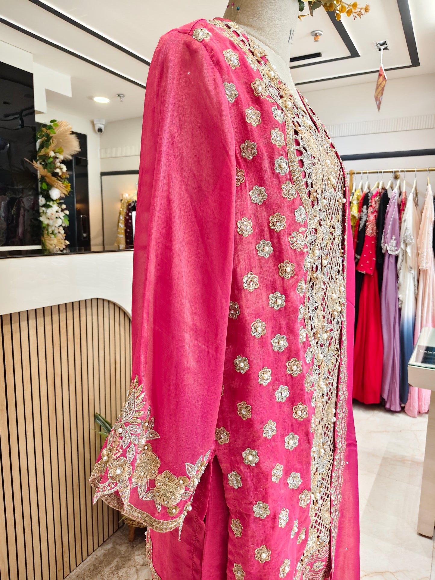 Rani Pink Tissue Garara Set