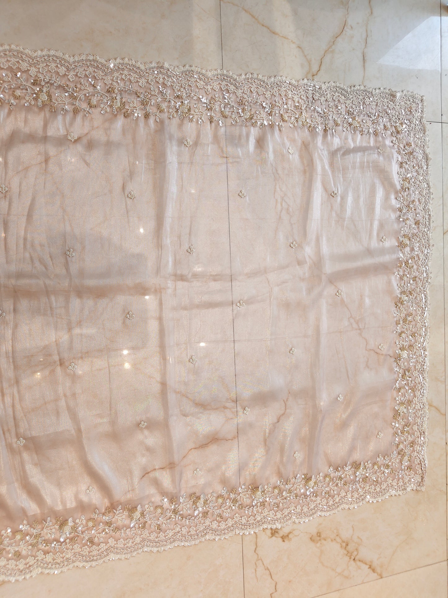 Lavender Tissue Saree
