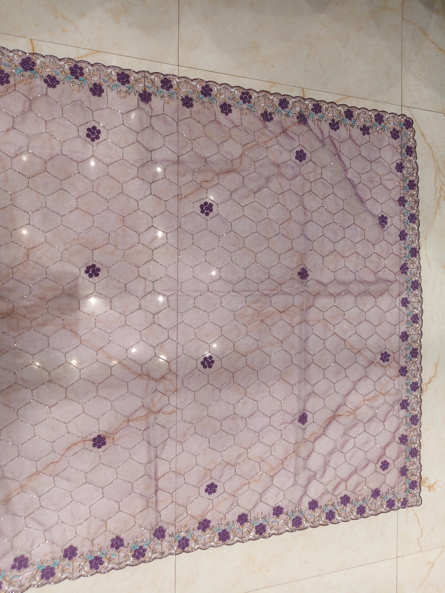 Purple Organza Saree