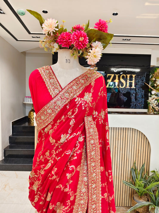 Red Silk Saree