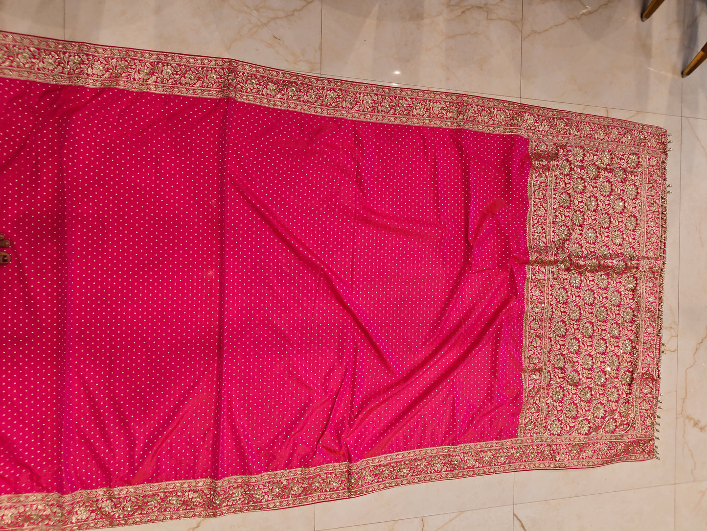 Rani Pink Katan Silk Saree