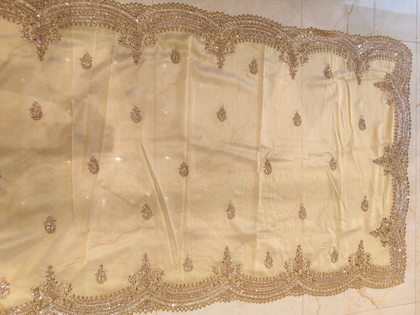Golden Tissue Saree