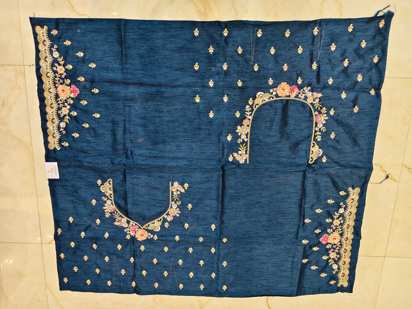 Blue Tissue Saree