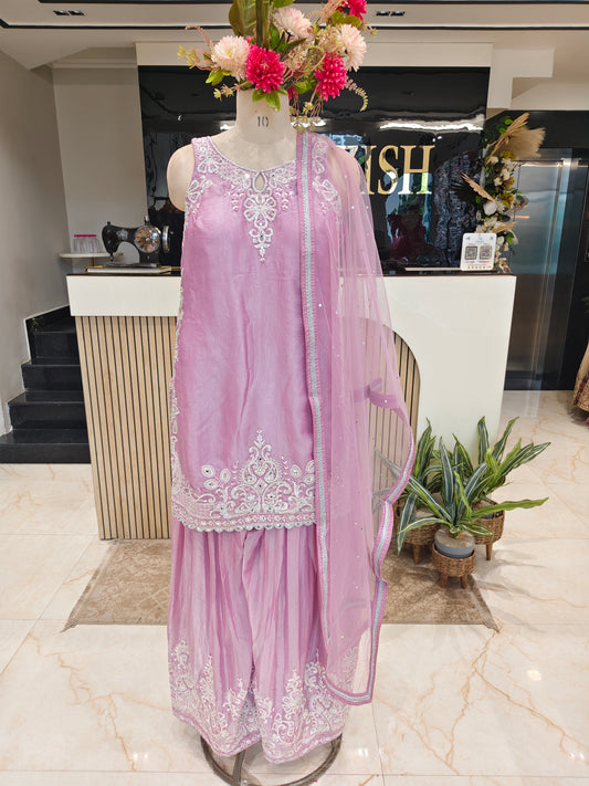 Lavender Jimmy Choo Sharara Set