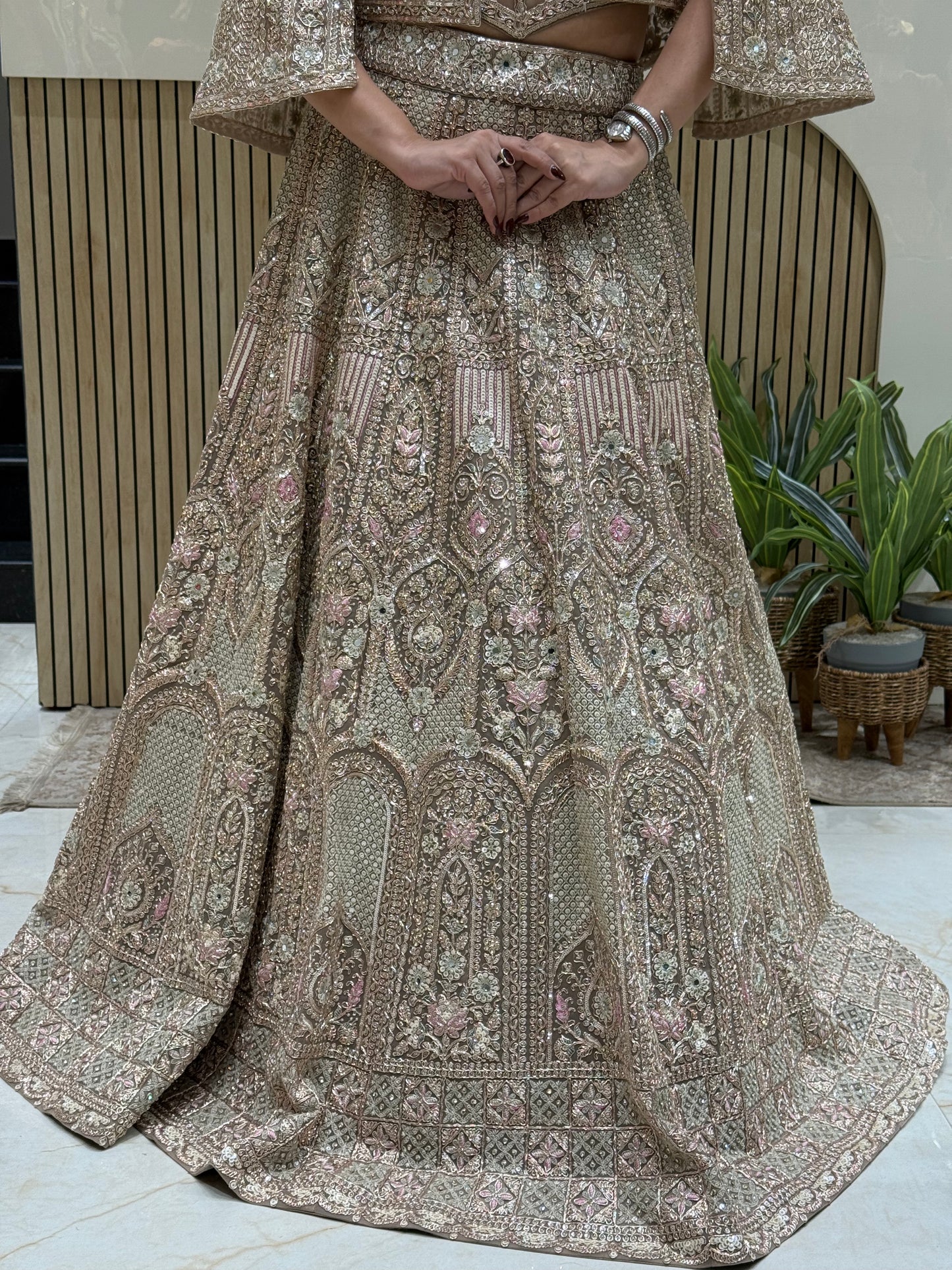 Glorious Golden Power Lehenga