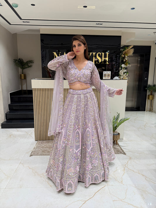Luxe Levender Lehenga