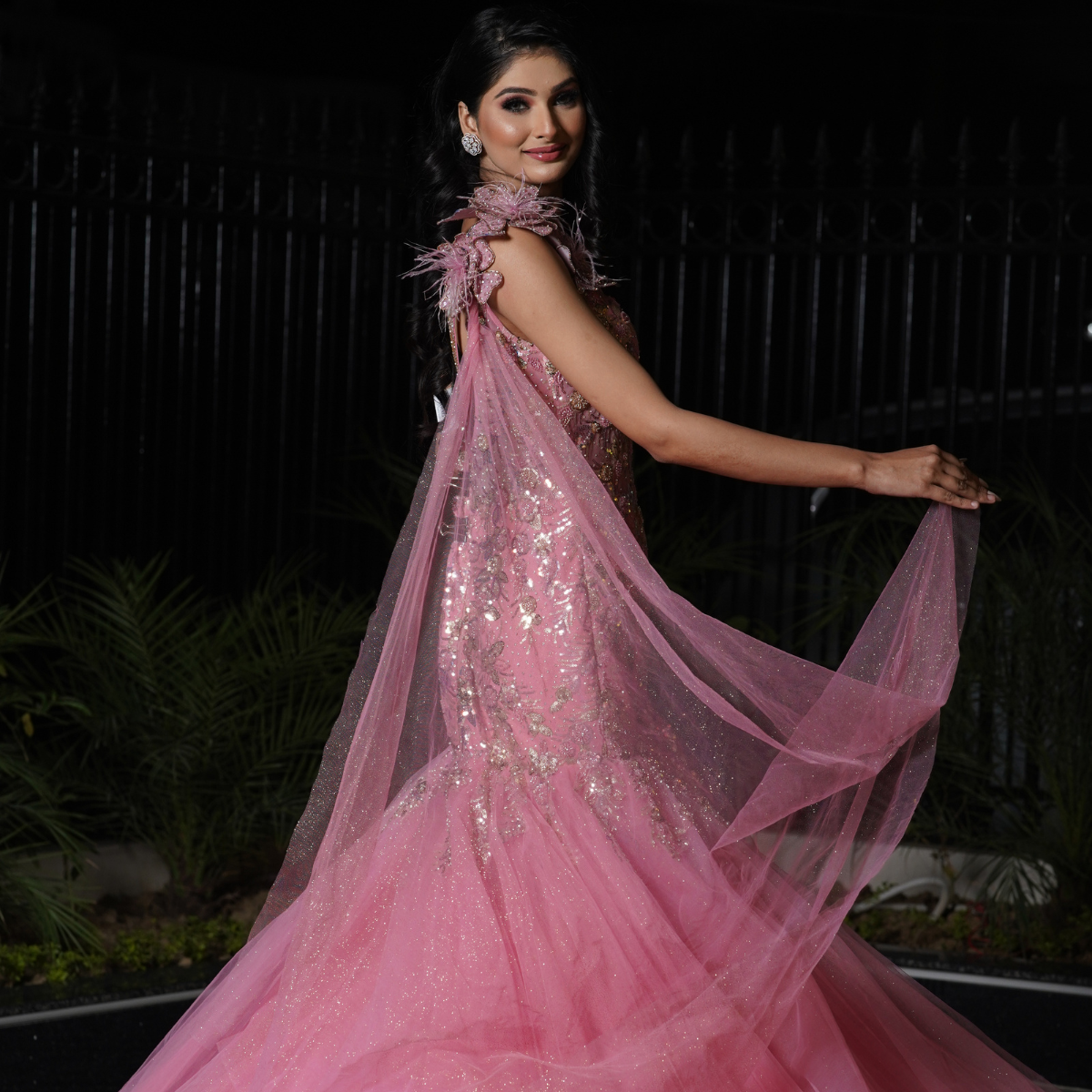 Crafted to contour, embellished to dazzle—this fish-cut bridal gown by Nawazish is where modern glamour meets handcrafted tradition. With intricate embroidery, a sculpted silhouette, and a couture finish, it’s designed for the bride who wants to shine in every step. Perfect for receptions, cocktail nights, or statement bridal portraits.
