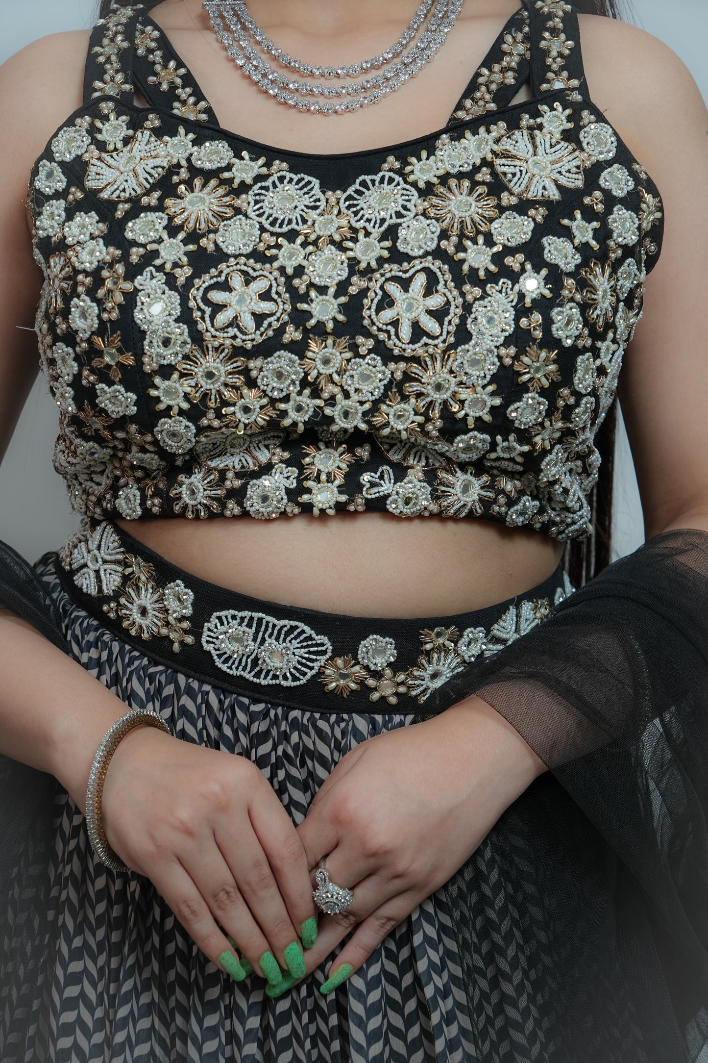 Black crop top