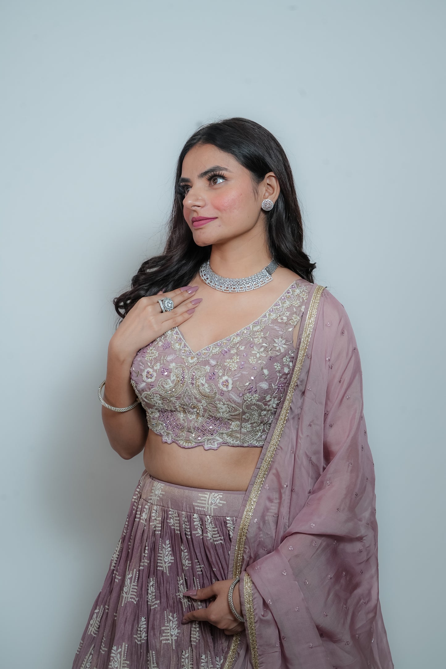 Lavendar crop top