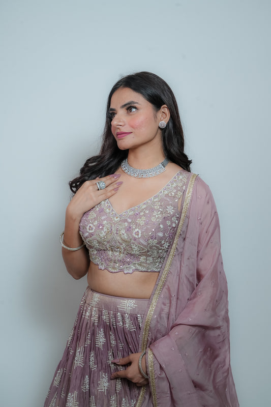Lavendar crop top