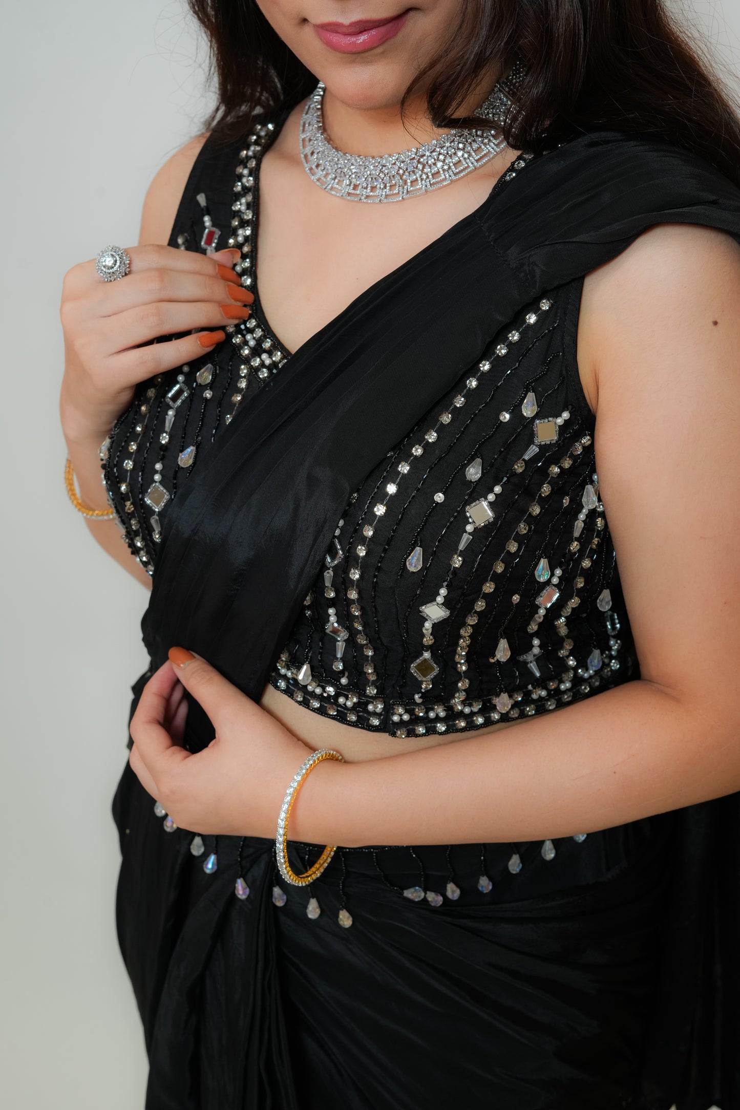Black Amour drape saree