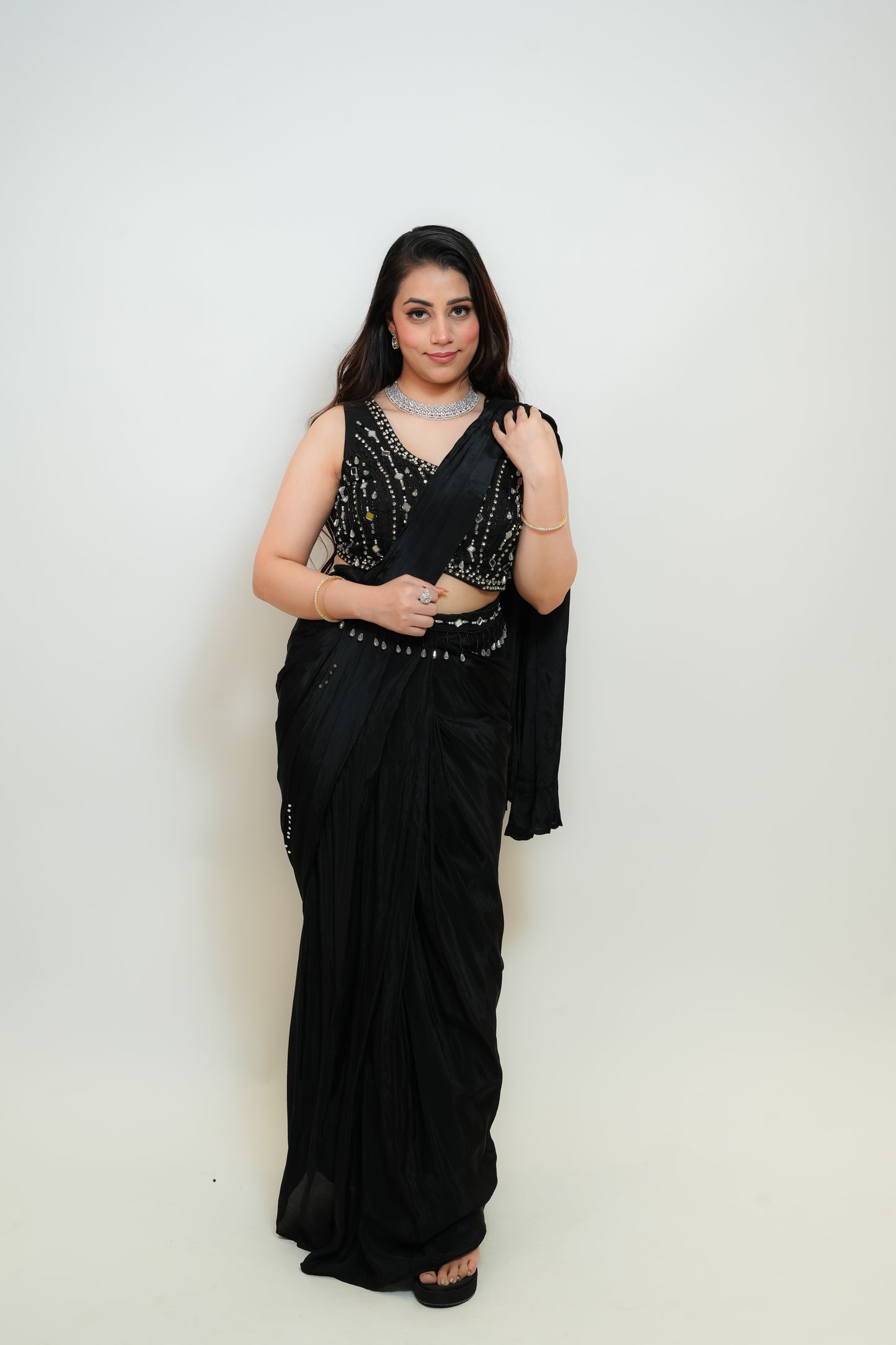 Black Amour drape saree