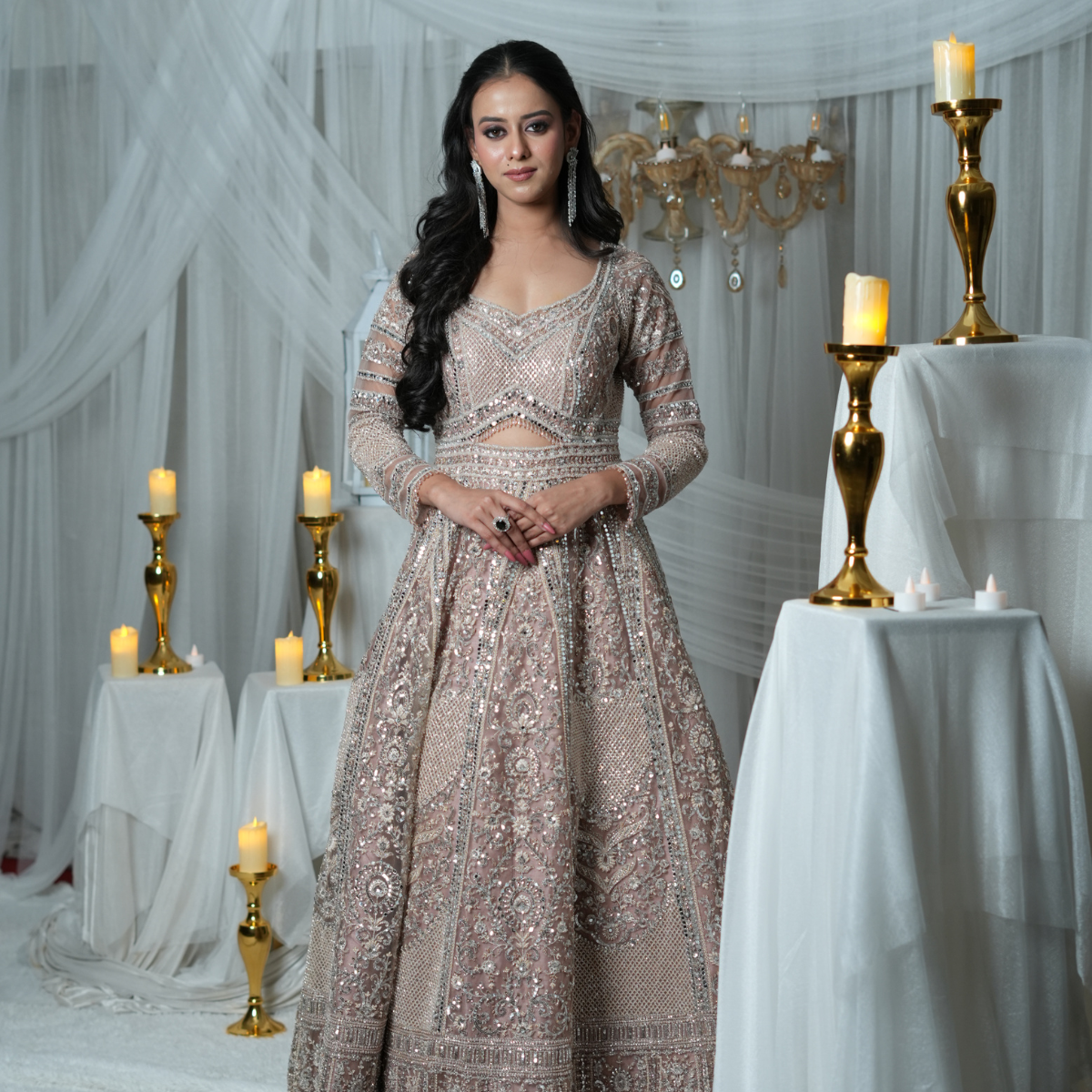 Dreamy Rose Gold Gown