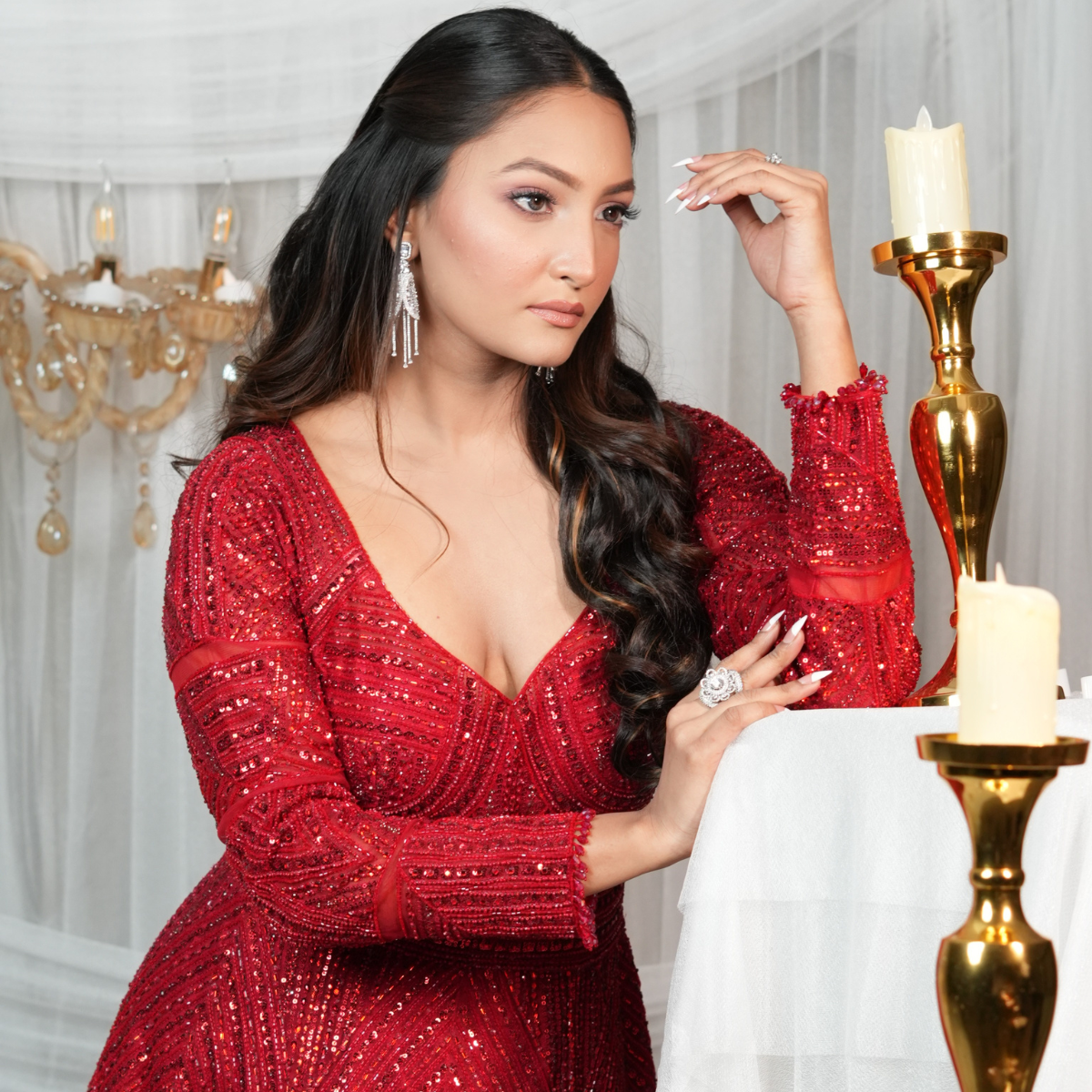 Dreamy Red Gown