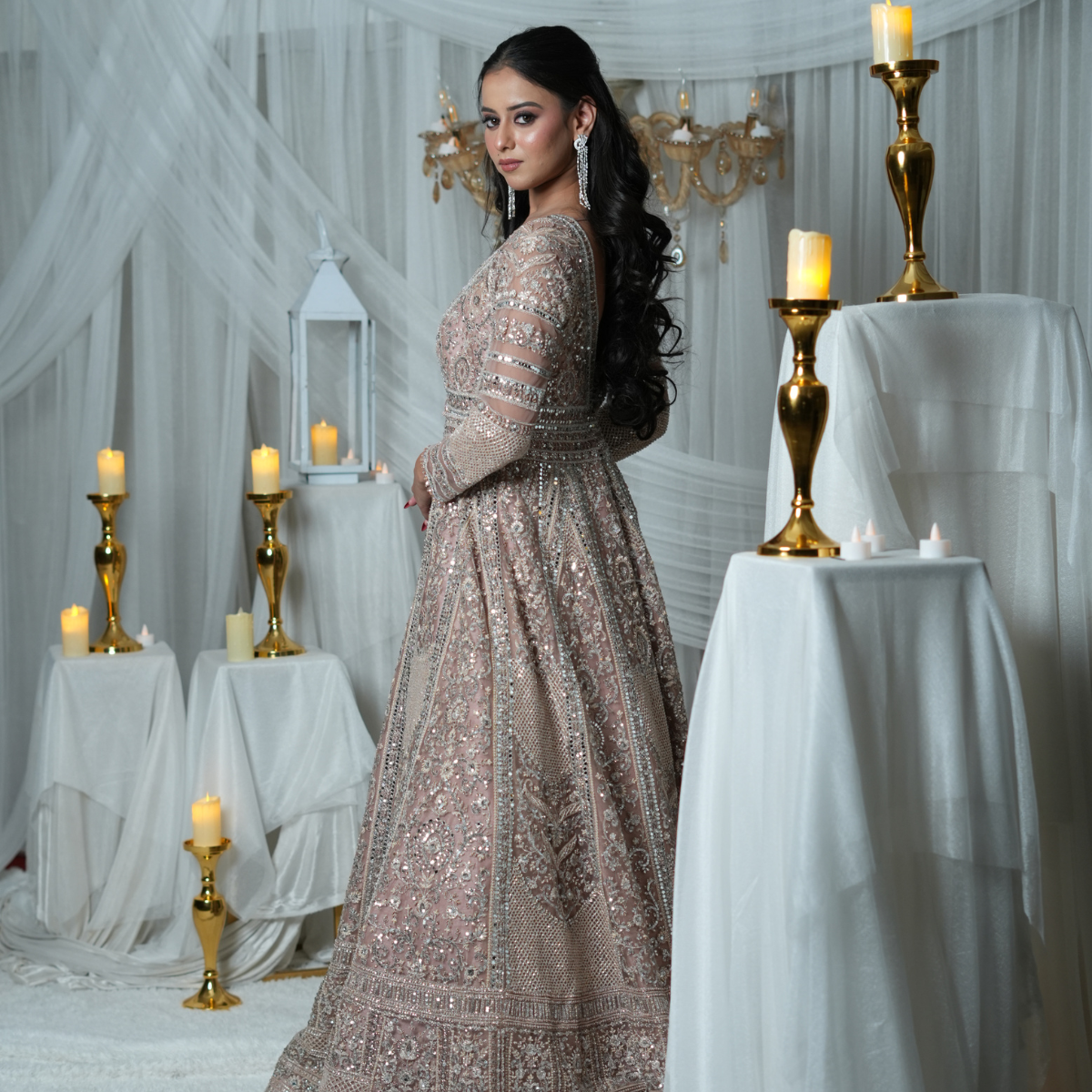 Dreamy Rose Gold Gown