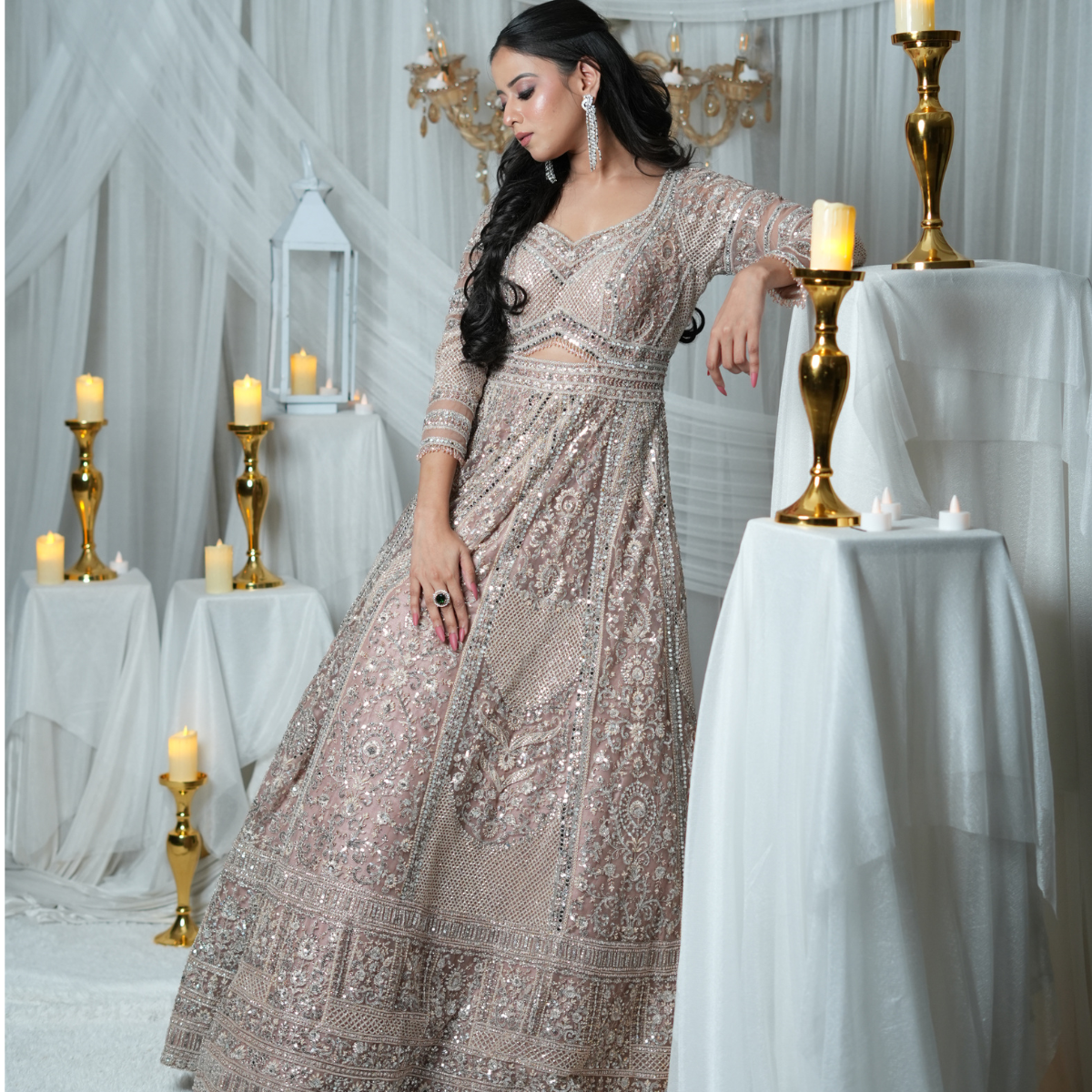 Dreamy Rose Gold Gown