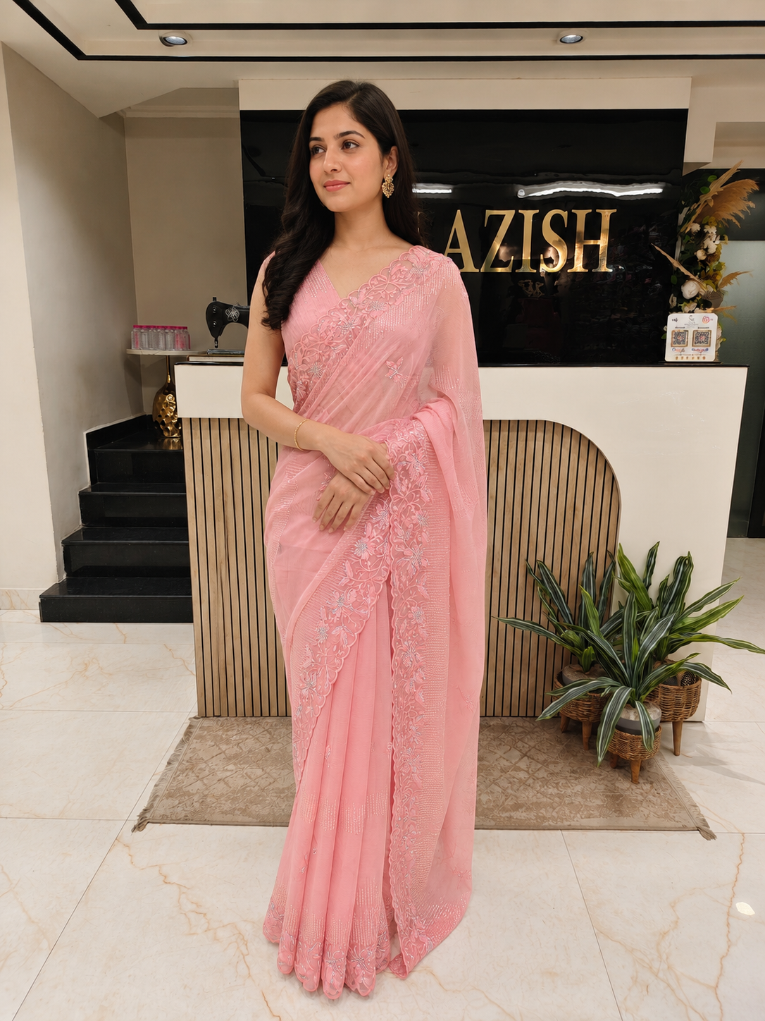 Pink Chiffon Saree
Sequins Work Saree
Resham Work Saree
Stone Work Saree
Designer Party Wear Saree