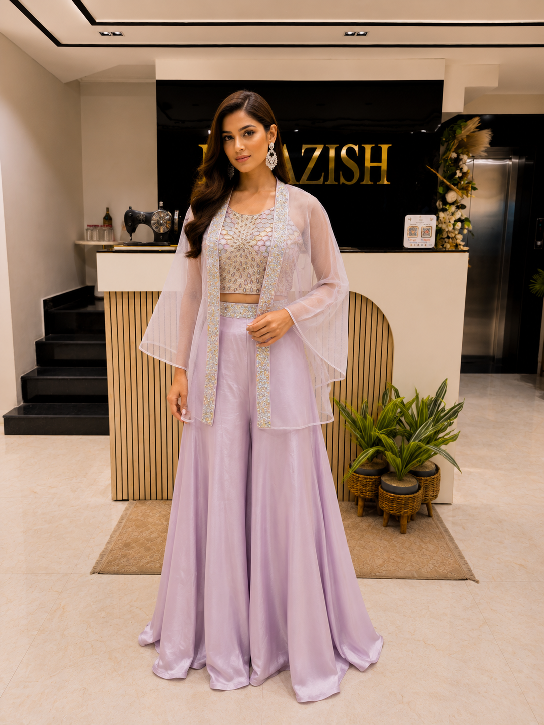 Lavender Indo Western Palazzo Set
Designer Net Palazzo Set
Kutdana Work Indo Western
Sequins Party Wear Set
Luxury Festive Wear India