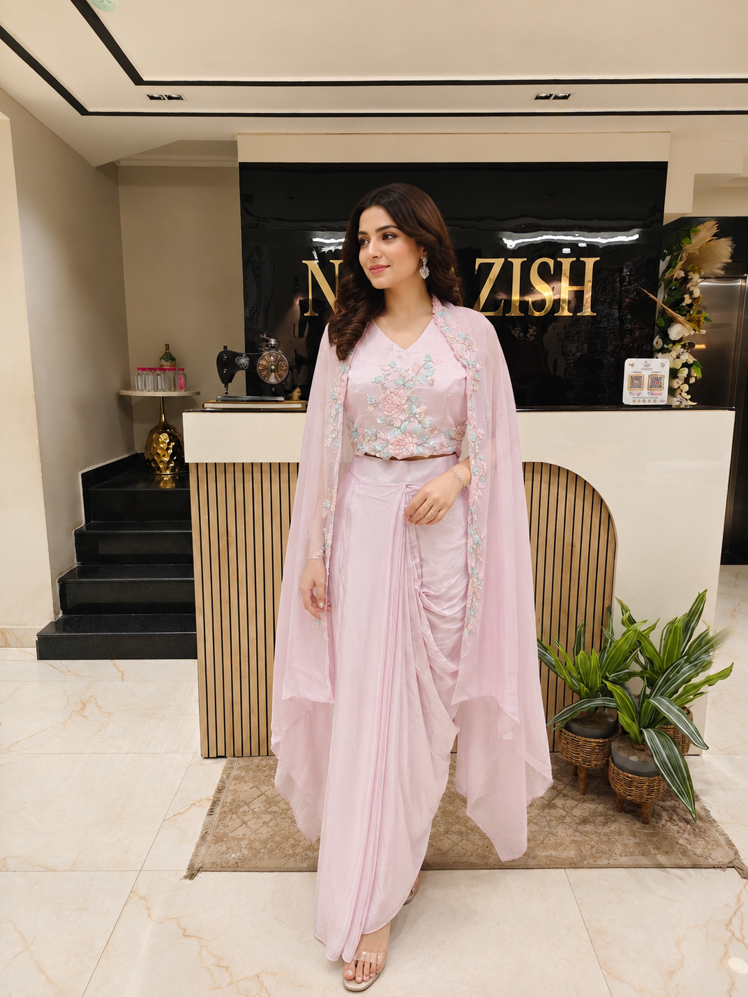 Lavender Indo Western Set
Designer Drape Skirt Outfit
Sequins Kutdana Indo Western
Organza Shrug Indo Western
Luxury Festive Wear for Women