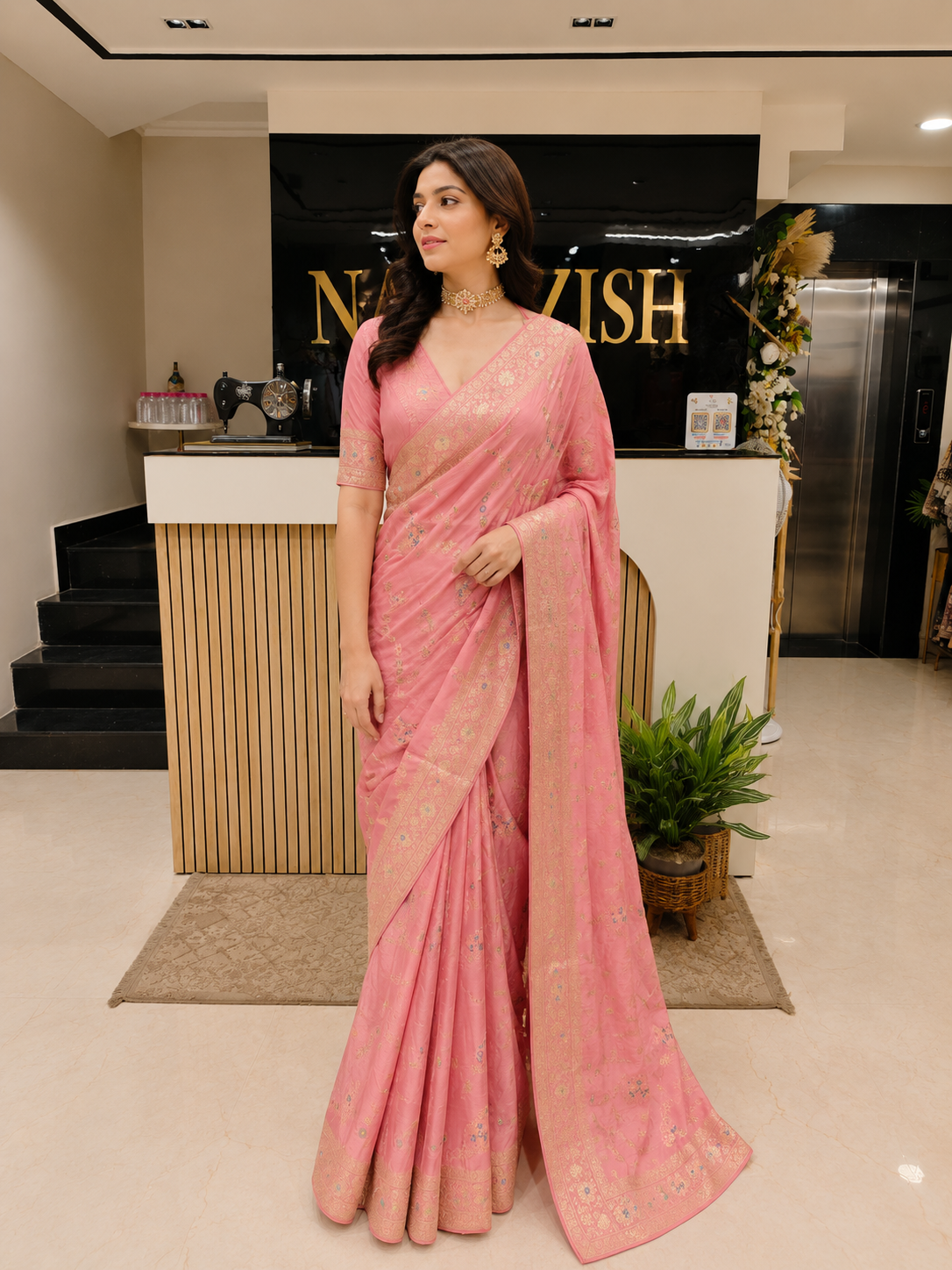 Onion Pink Chiffon Saree
Zari Meena Kari Saree
Designer Festive Saree for Women
Elegant Wedding Wear Saree
Luxury Chiffon Saree India