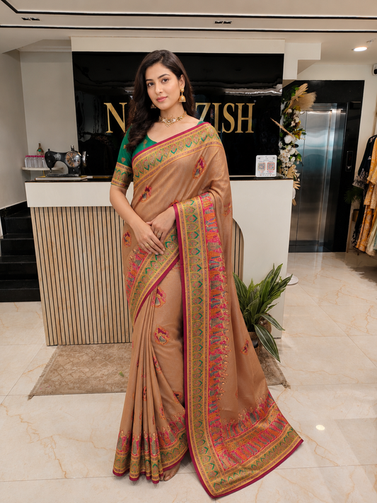 Rani Pink Printed Saree
Modal Crepe Designer Saree
Darbari Style Saree India
Festive Ethnic Saree Online
Traditional Party Wear Saree