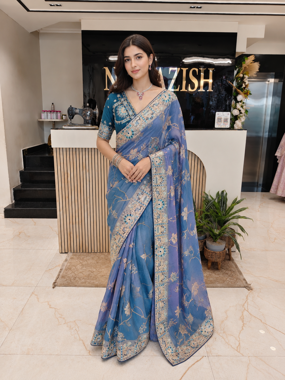 Blue Designer Saree
Tissue Saree for Women
Animal Motif Saree India
Wedding Wear Saree Online
Luxury Party Wear Saree