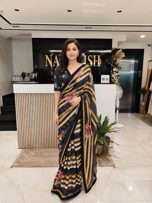 Black Georgette Saree
Floral Print Saree Women
Sequins Work Saree India
Party Wear Saree Online
Luxury Festive Saree