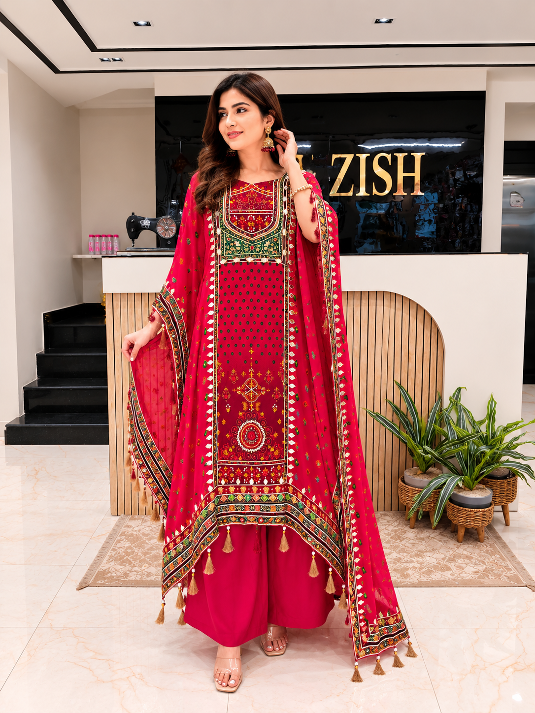 Multicolor Kaftan Set
Designer Kaftan Women
Mirror Work Ethnic Outfit
Contemporary Fusion Wear India
Luxury Festive Wear Women